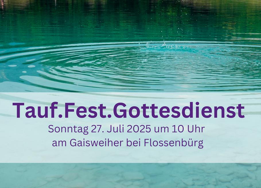 Tauf Fest Gottesdienst